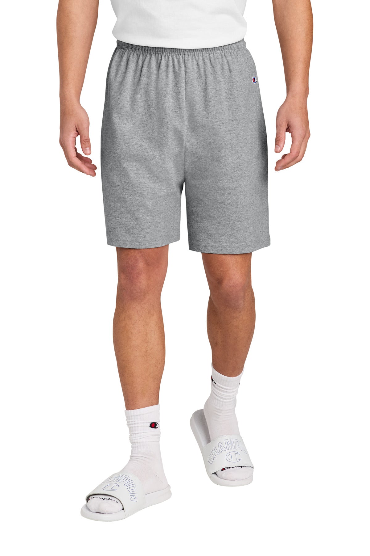 Champion Cotton Gym Short 8187 in Oxford Grey