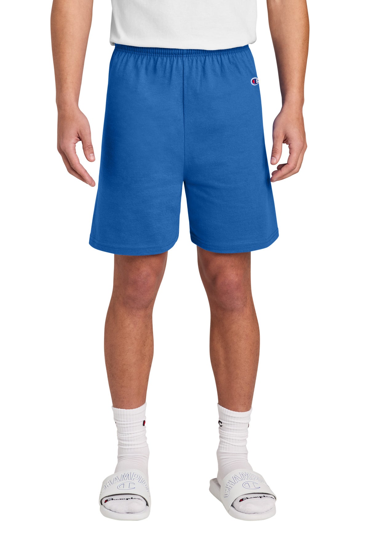Champion Cotton Gym Short 8187 in Royal Blue