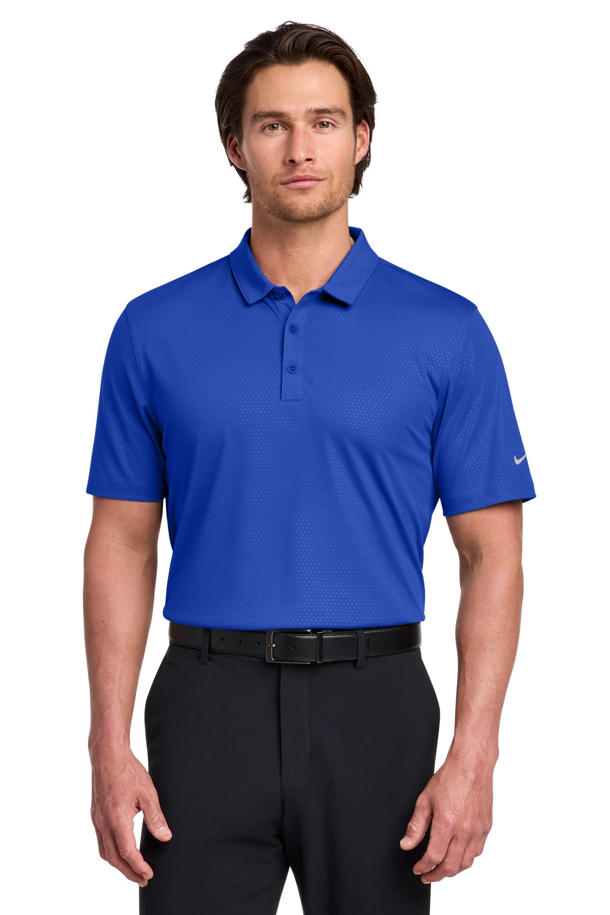 Nike Dri-FIT Embossed Tri-Blade Polo. 838964 in Old Royal