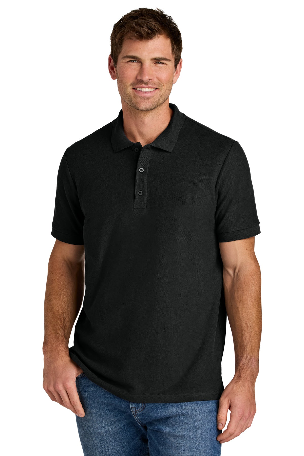 Gildan Hammer Pique Polo 85800 in Black