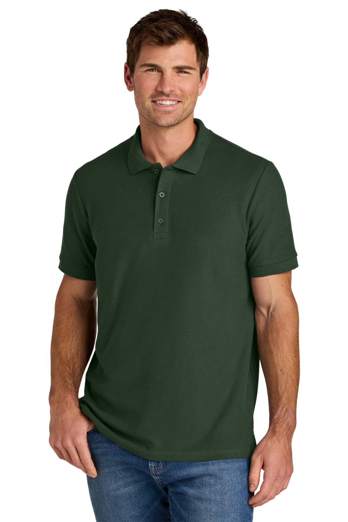 Gildan Hammer Pique Polo 85800 in Forest Green