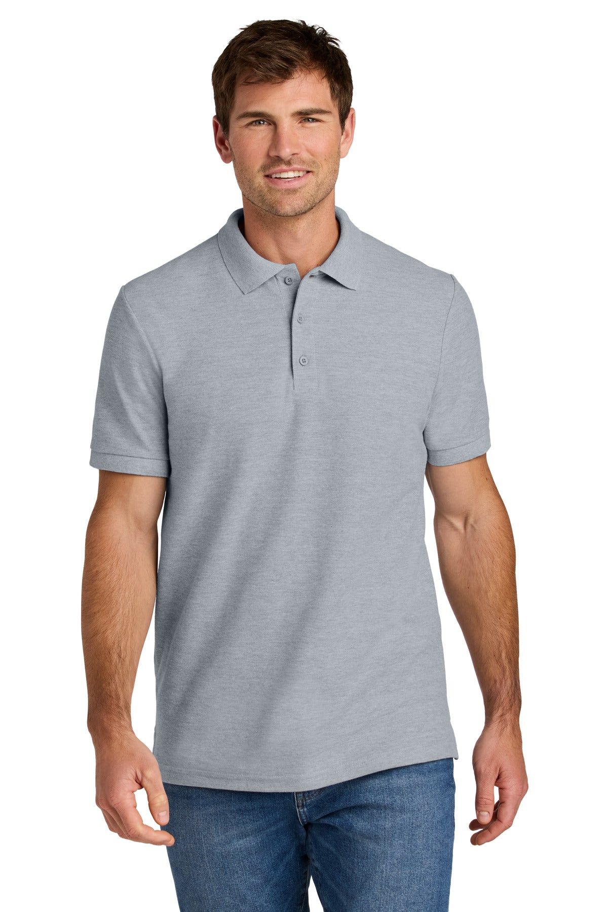 Gildan Hammer Pique Polo 85800 in Ring Spun Sport Grey