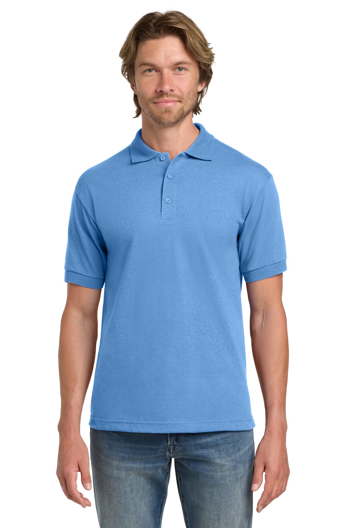 Gildan - DryBlend 6-Ounce Jersey Knit Sport Shirt.  8800 in Carolina Blue