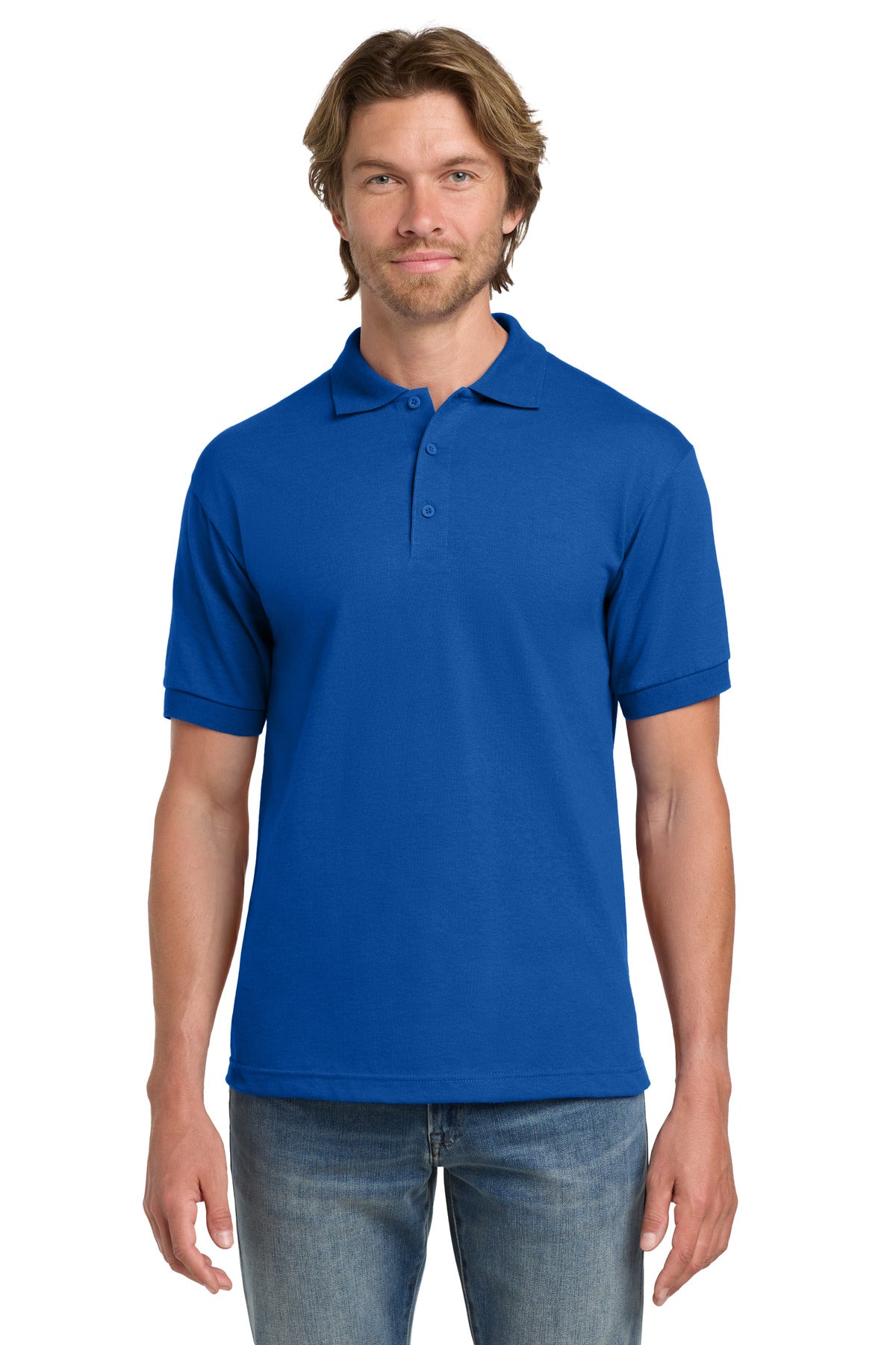 Gildan - DryBlend 6-Ounce Jersey Knit Sport Shirt.  8800 in Royal