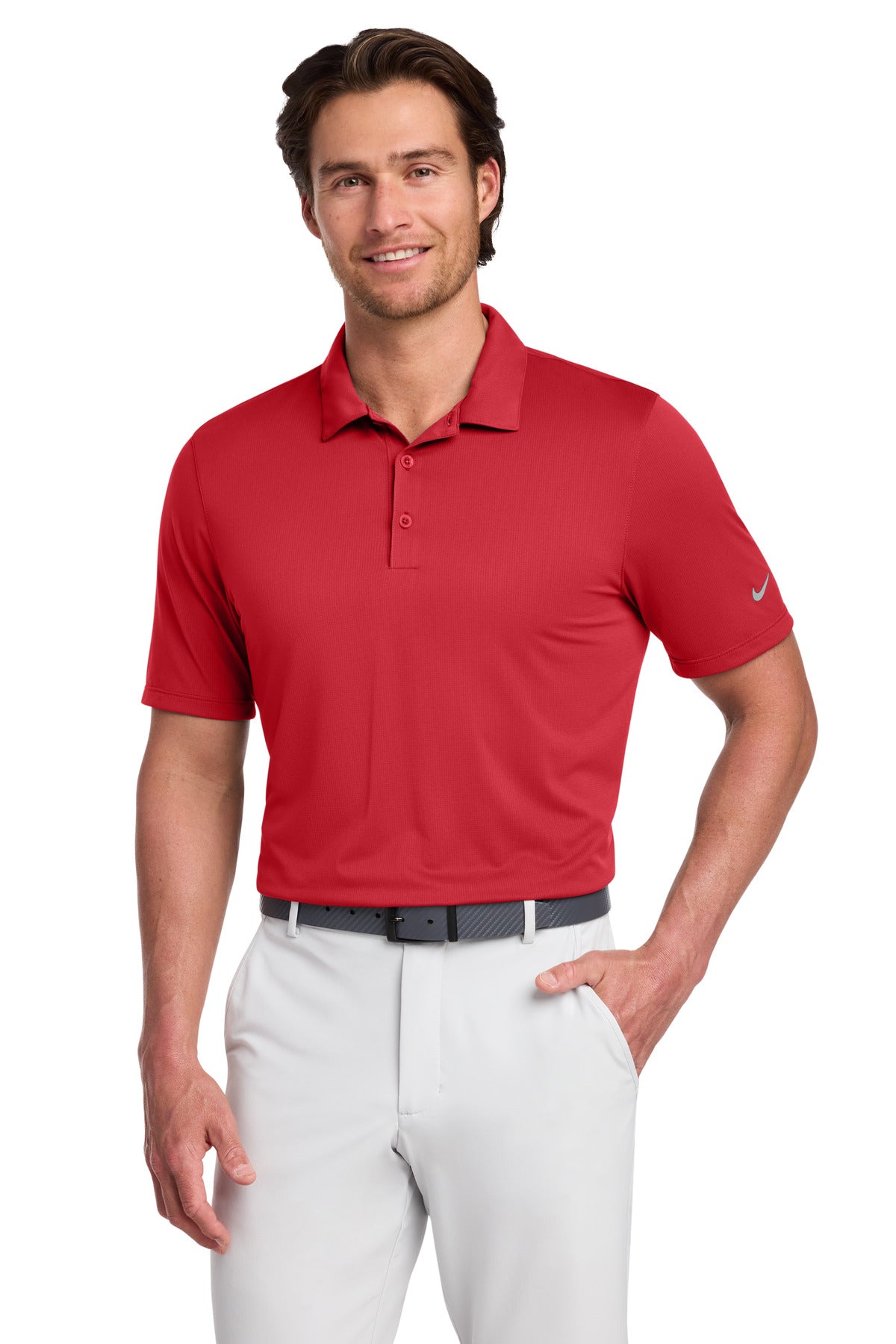 Nike Dri-FIT Legacy Polo. 883681 in Gym Red