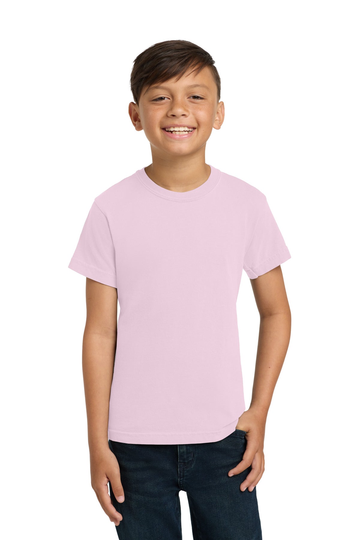 COMFORT COLORS  Youth Heavyweight Ring Spun Tee. 9018 in Blossom