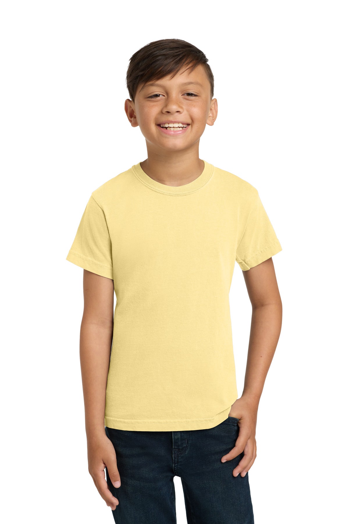 COMFORT COLORS  Youth Heavyweight Ring Spun Tee. 9018 in Butter