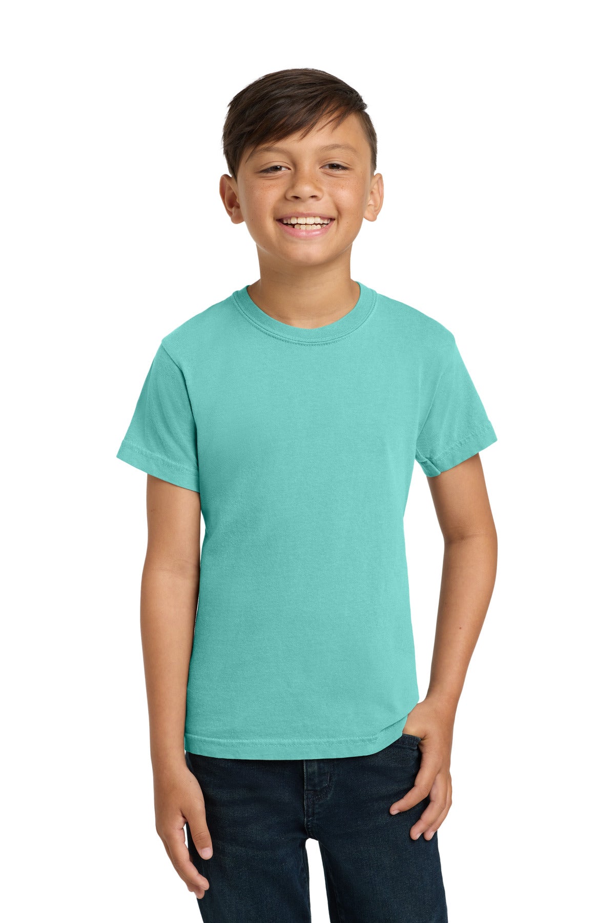 COMFORT COLORS  Youth Heavyweight Ring Spun Tee. 9018 in Chalky Mint
