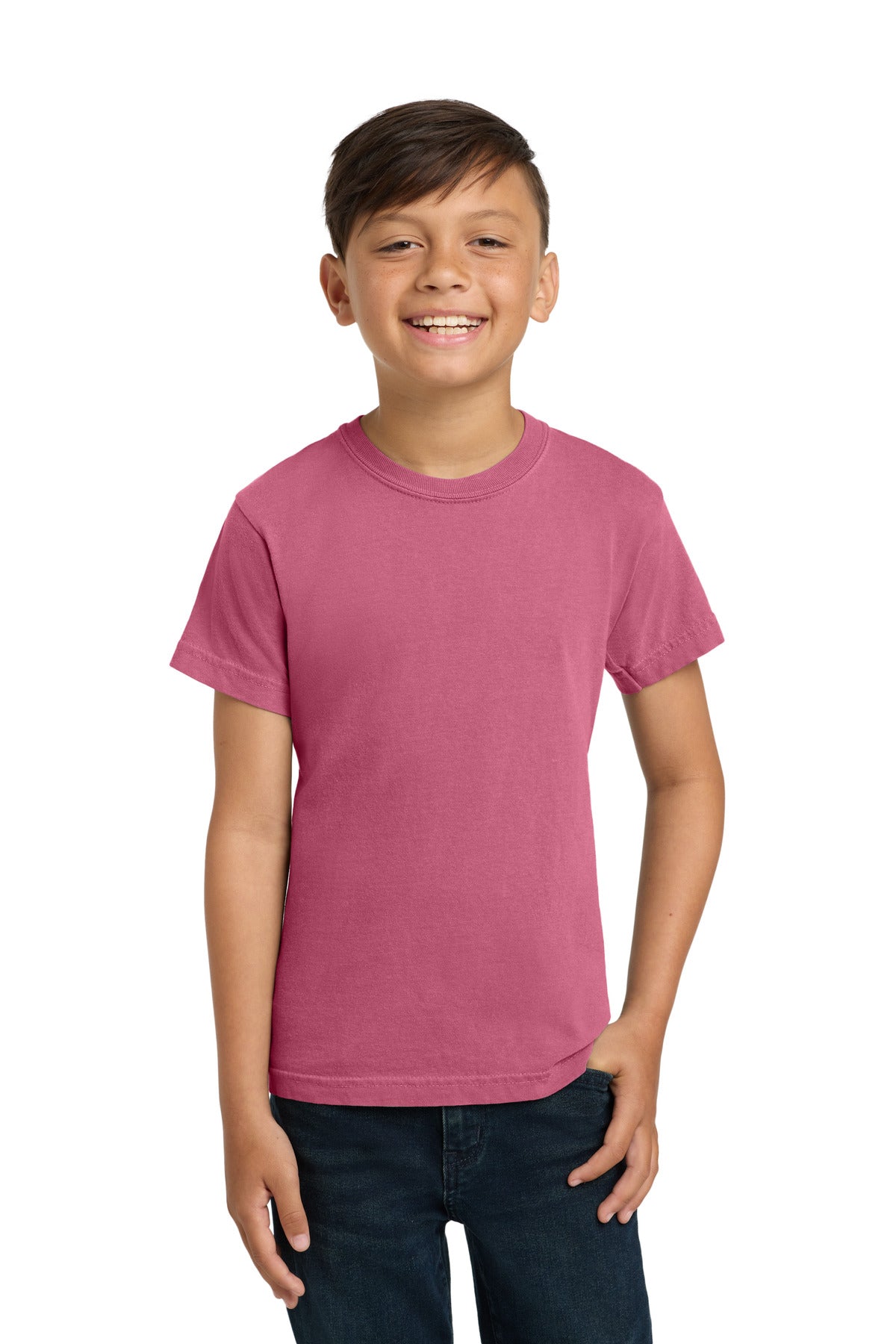 COMFORT COLORS  Youth Heavyweight Ring Spun Tee. 9018 in Crunchberry