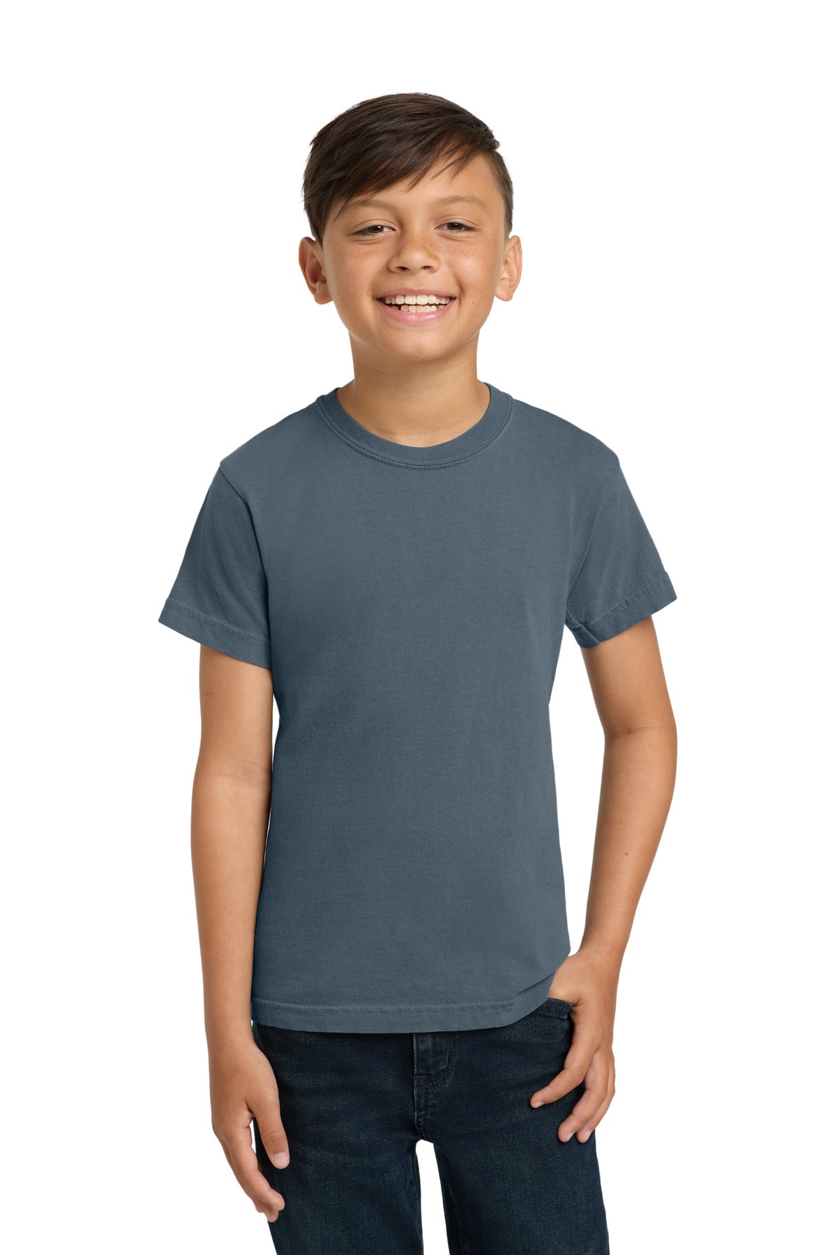 COMFORT COLORS  Youth Heavyweight Ring Spun Tee. 9018 in Denim