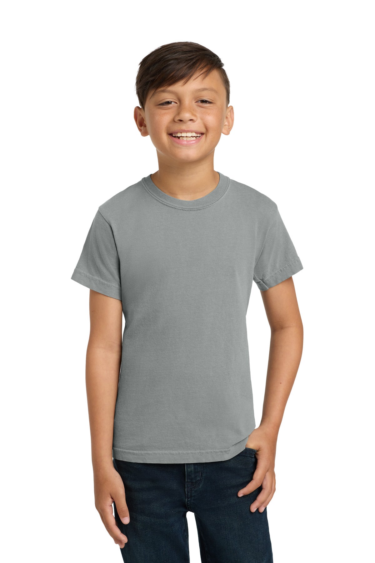 COMFORT COLORS  Youth Heavyweight Ring Spun Tee. 9018 in Granite