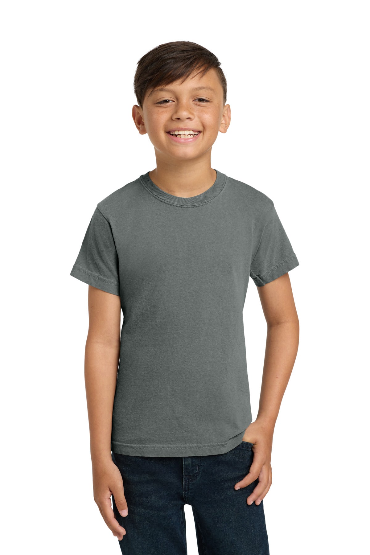 COMFORT COLORS  Youth Heavyweight Ring Spun Tee. 9018 in Grey