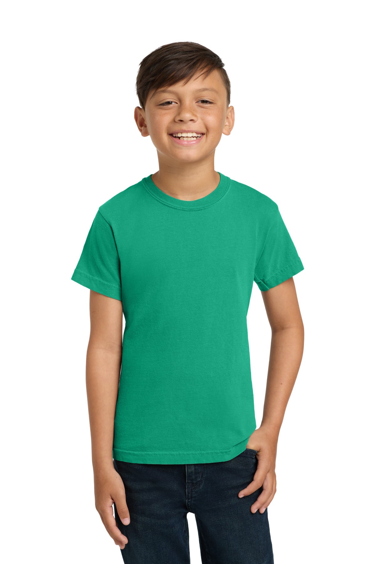 COMFORT COLORS  Youth Heavyweight Ring Spun Tee. 9018 in Island Green