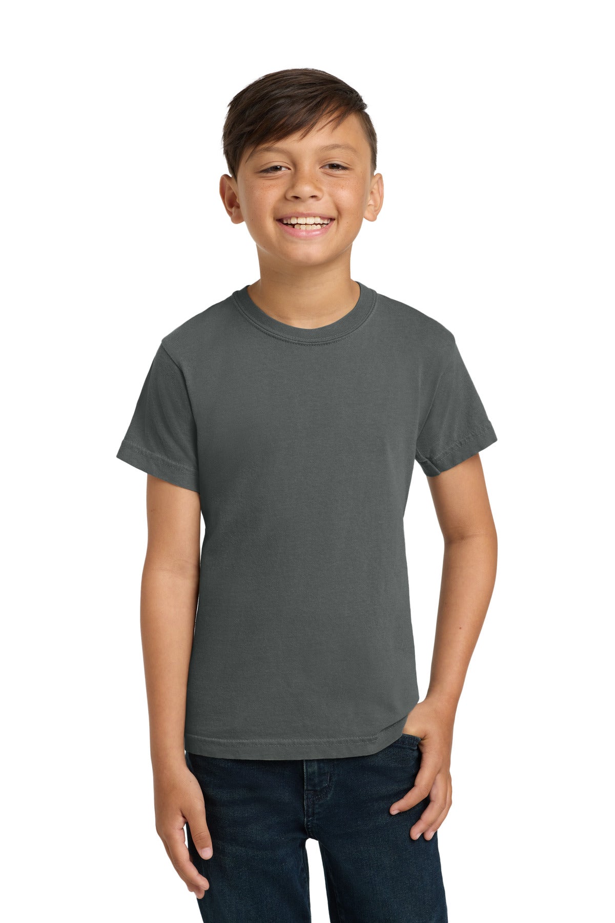 COMFORT COLORS  Youth Heavyweight Ring Spun Tee. 9018 in Pepper