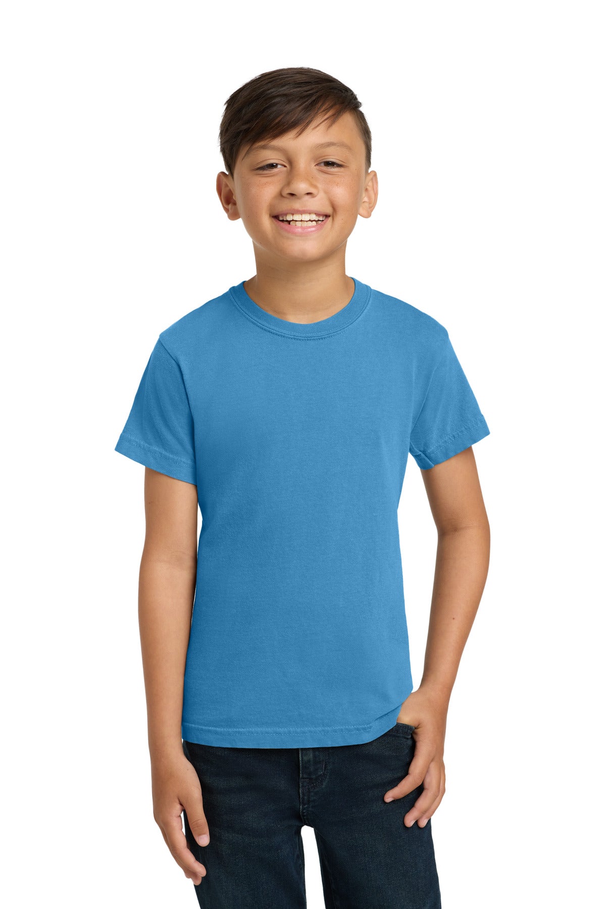 COMFORT COLORS  Youth Heavyweight Ring Spun Tee. 9018 in Royal Caribe