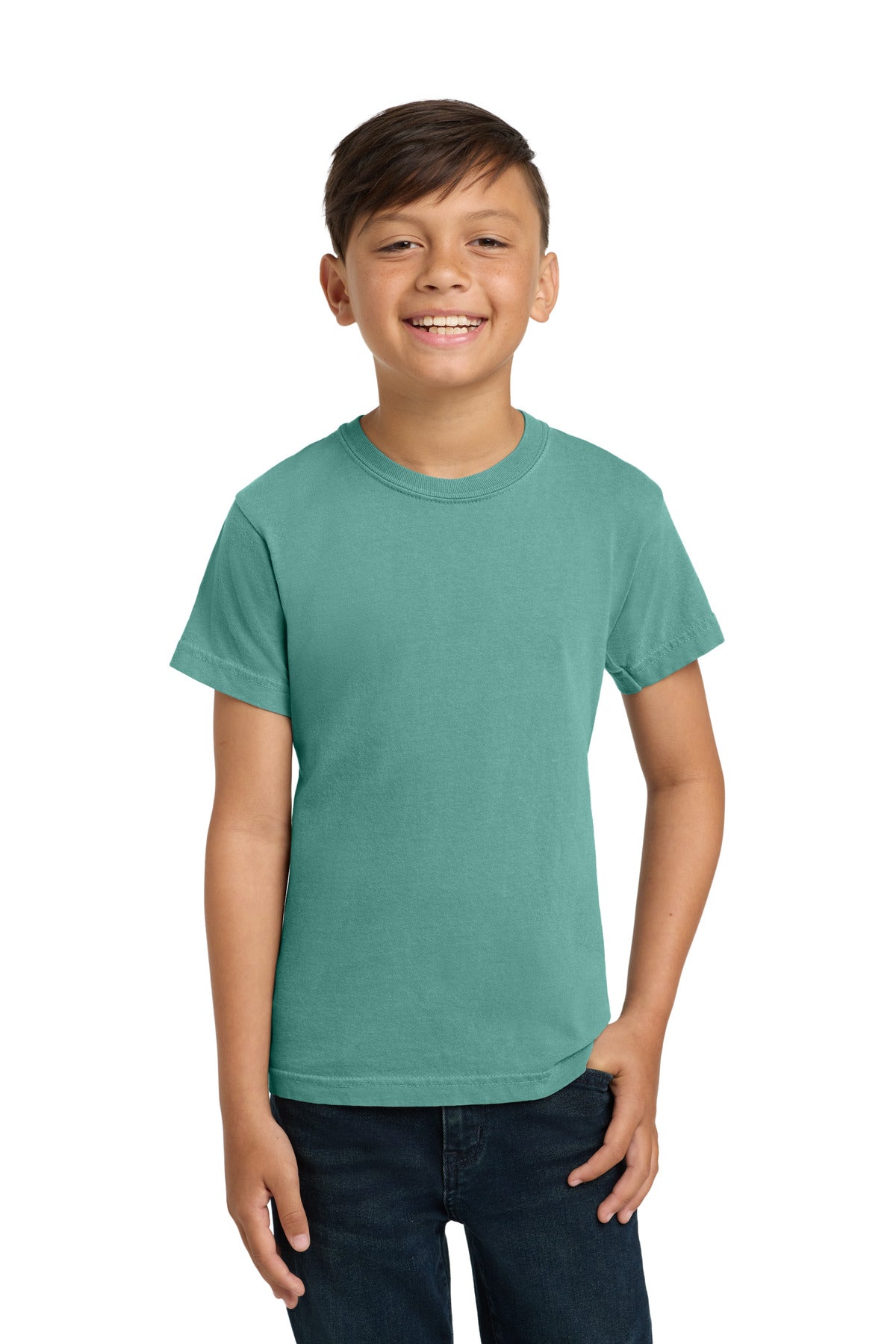 COMFORT COLORS  Youth Heavyweight Ring Spun Tee. 9018 in Seafoam