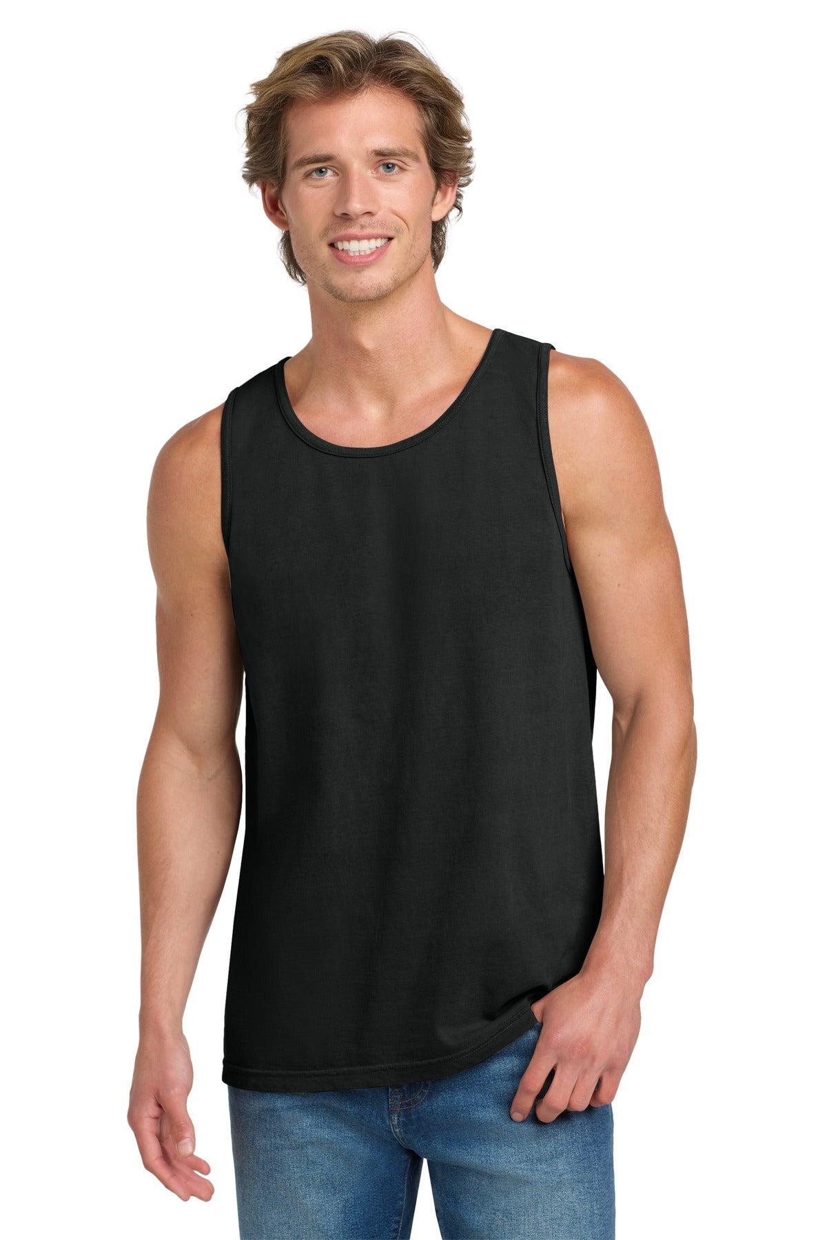 COMFORT COLORS  Heavyweight Ring Spun Tank Top. 9360 in Black