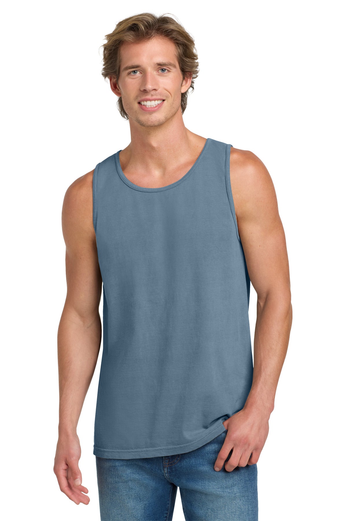 COMFORT COLORS  Heavyweight Ring Spun Tank Top. 9360 in Blue Jean