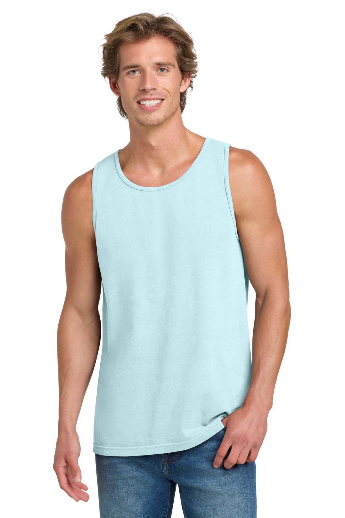 COMFORT COLORS  Heavyweight Ring Spun Tank Top. 9360 in Chambray
