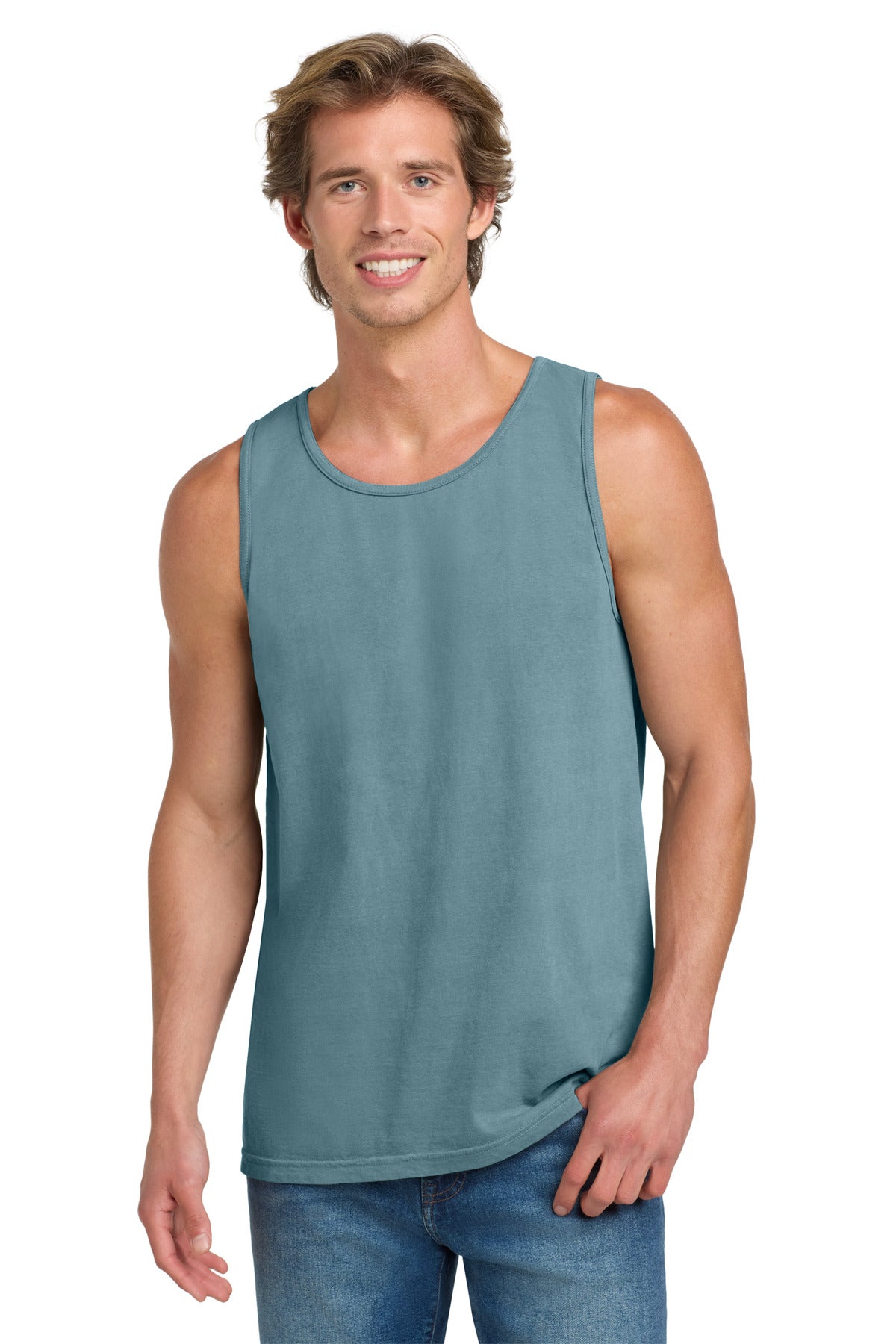 COMFORT COLORS  Heavyweight Ring Spun Tank Top. 9360 in Ice Blue