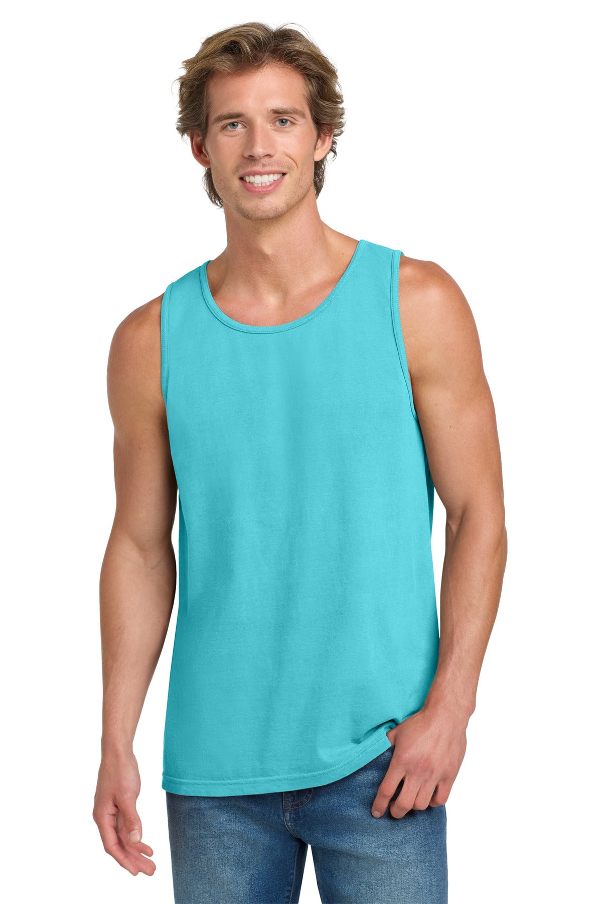 COMFORT COLORS  Heavyweight Ring Spun Tank Top. 9360 in Lagoon