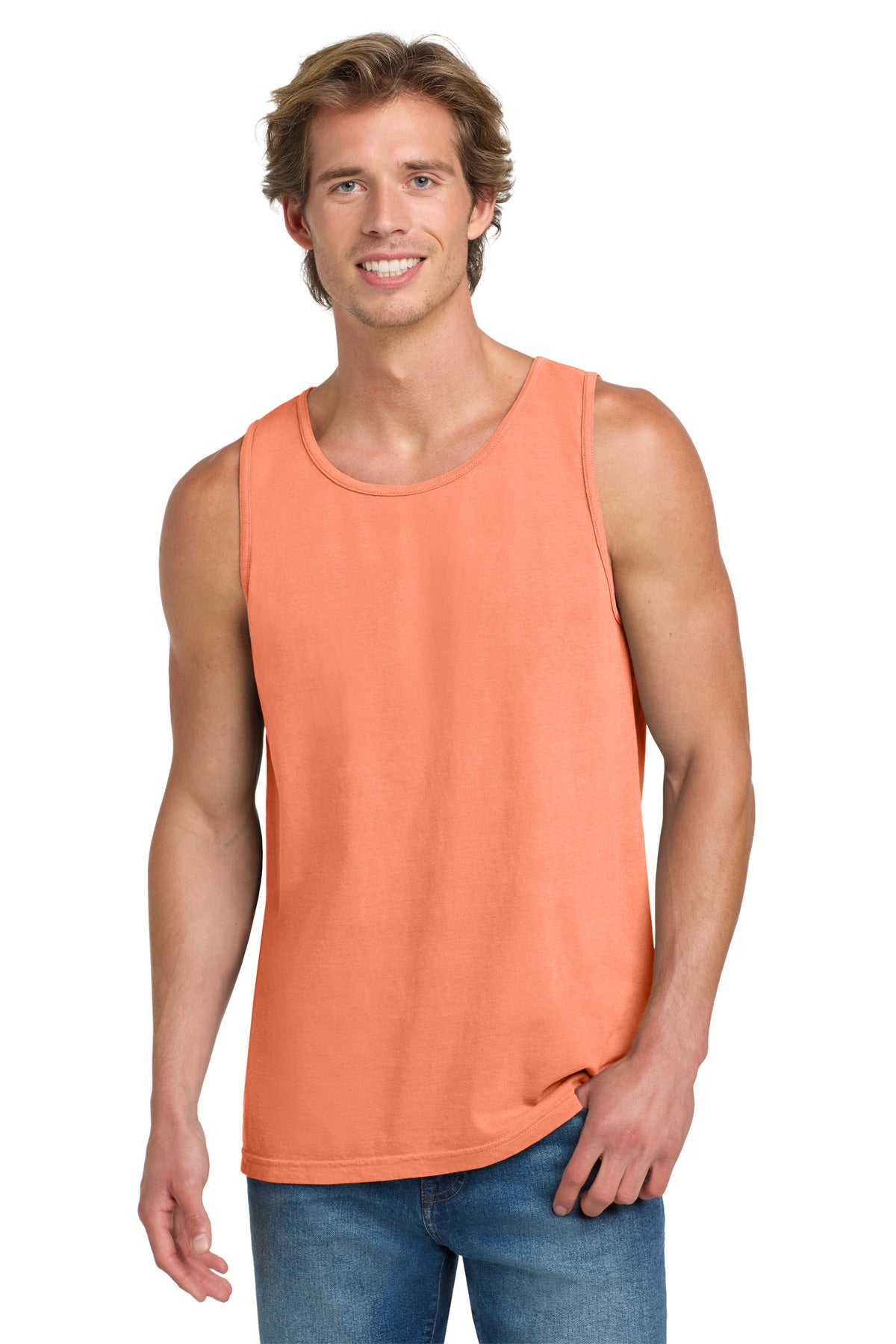 COMFORT COLORS  Heavyweight Ring Spun Tank Top. 9360 in Melon