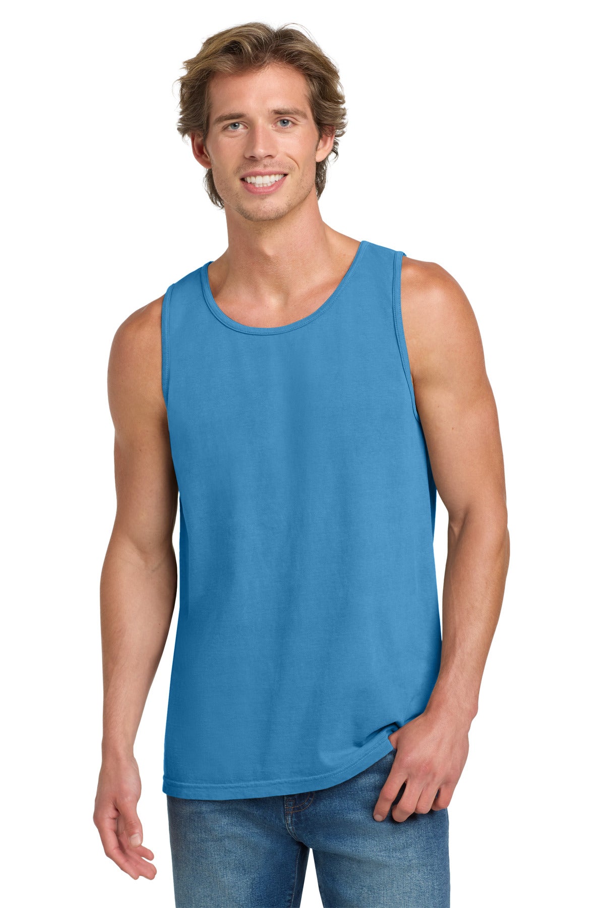 COMFORT COLORS  Heavyweight Ring Spun Tank Top. 9360 in Royal Caribe