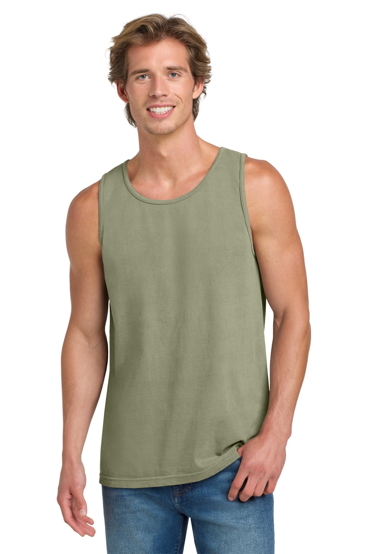 COMFORT COLORS  Heavyweight Ring Spun Tank Top. 9360 in Sandstone