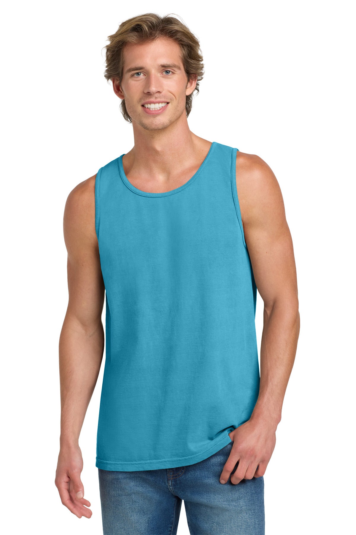 COMFORT COLORS  Heavyweight Ring Spun Tank Top. 9360 in Sapphire
