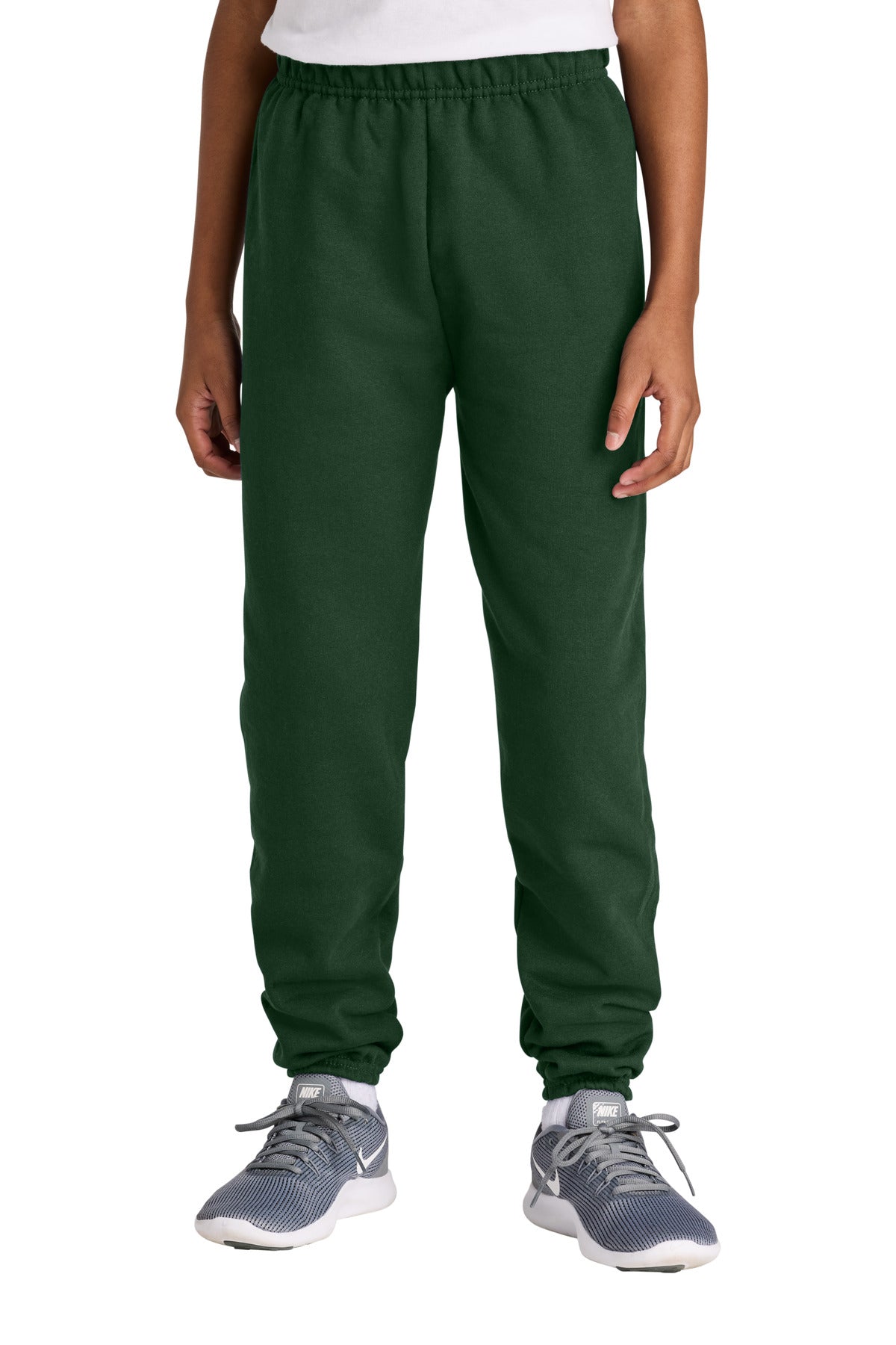 Jerzees Youth NuBlend Sweatpant 973B in Forest Green