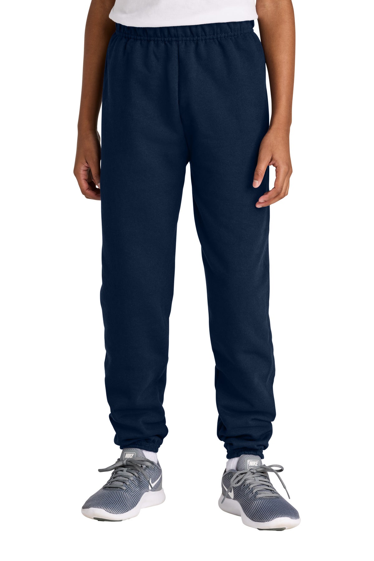 Jerzees Youth NuBlend Sweatpant 973B in J. Navy