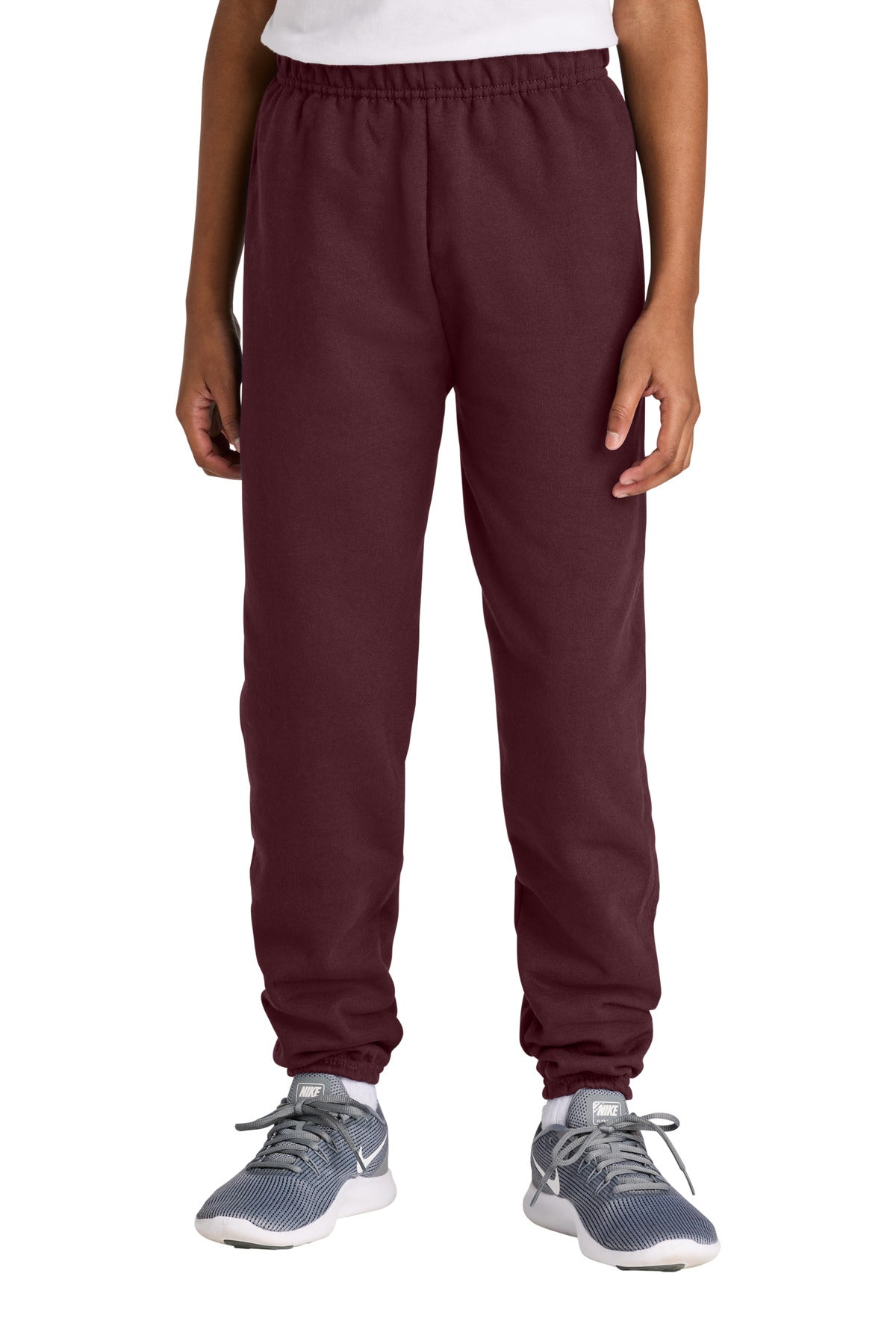 Jerzees Youth NuBlend Sweatpant 973B in Maroon