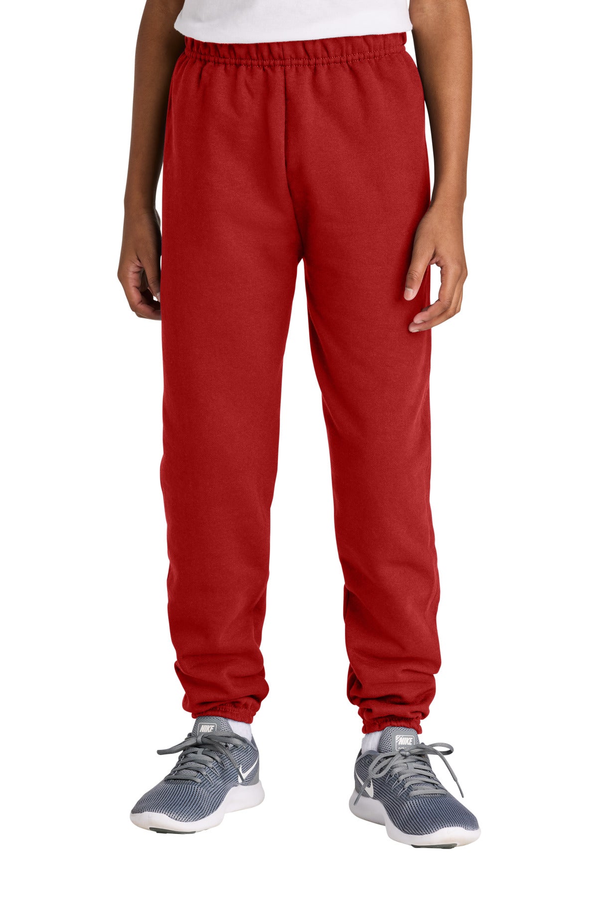 Jerzees Youth NuBlend Sweatpant 973B in True Red
