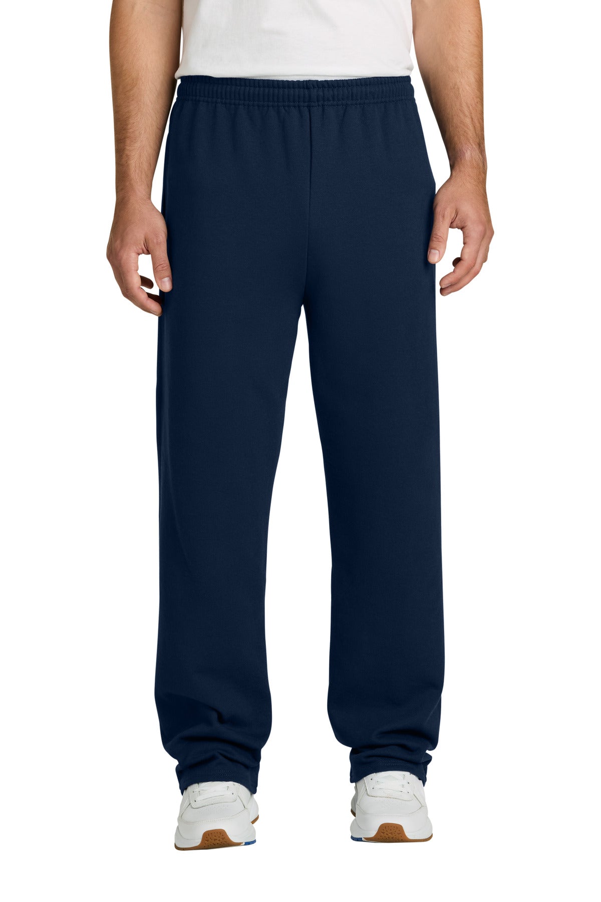 Jerzees NuBlend Open Bottom Pant with Pockets. 974MP in J. Navy