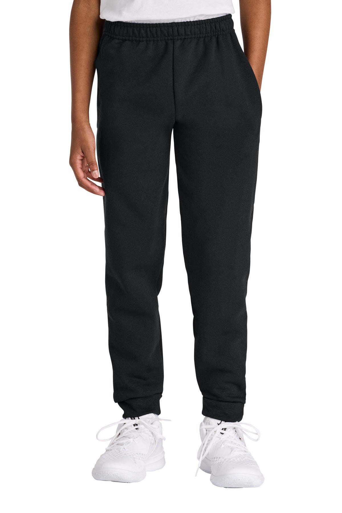 Jerzees Youth NuBlend Jogger Sweatpant 975B in Black