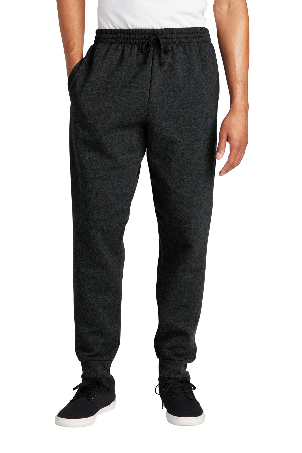 Jerzees NuBlend Fleece Jogger 975MP in Black Heather
