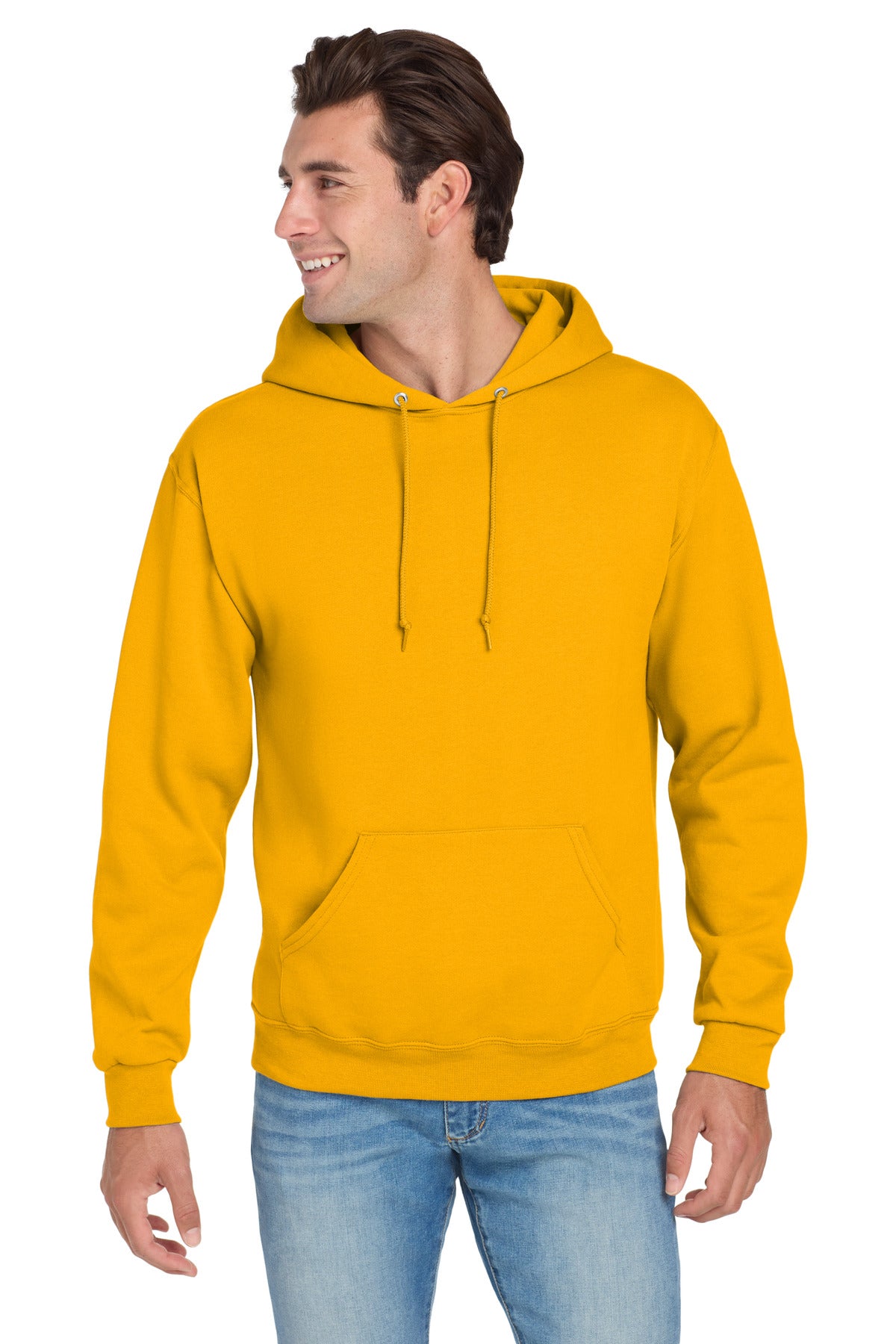 Jerzees NuBlend Pullover Hooded Sweatshirt.  996M in Gold