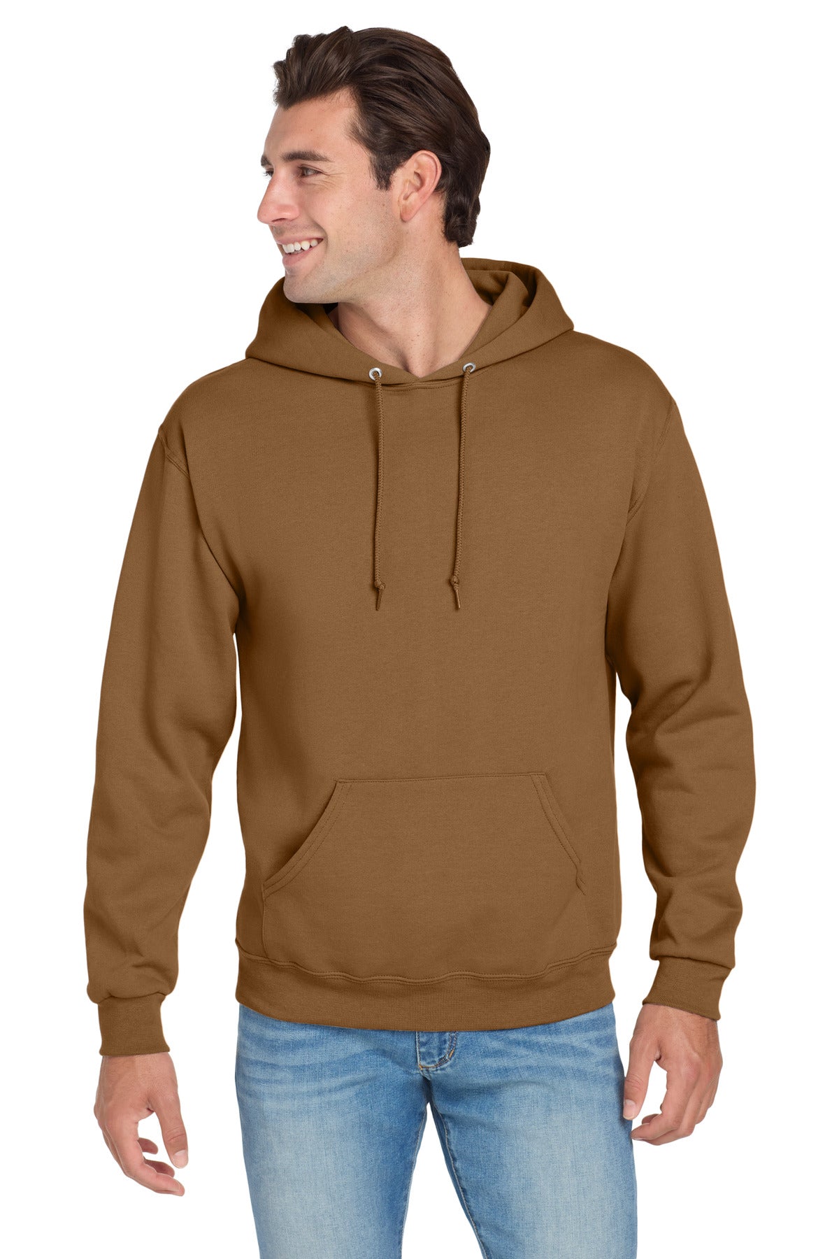 Jerzees NuBlend Pullover Hooded Sweatshirt.  996M in Golden Pecan