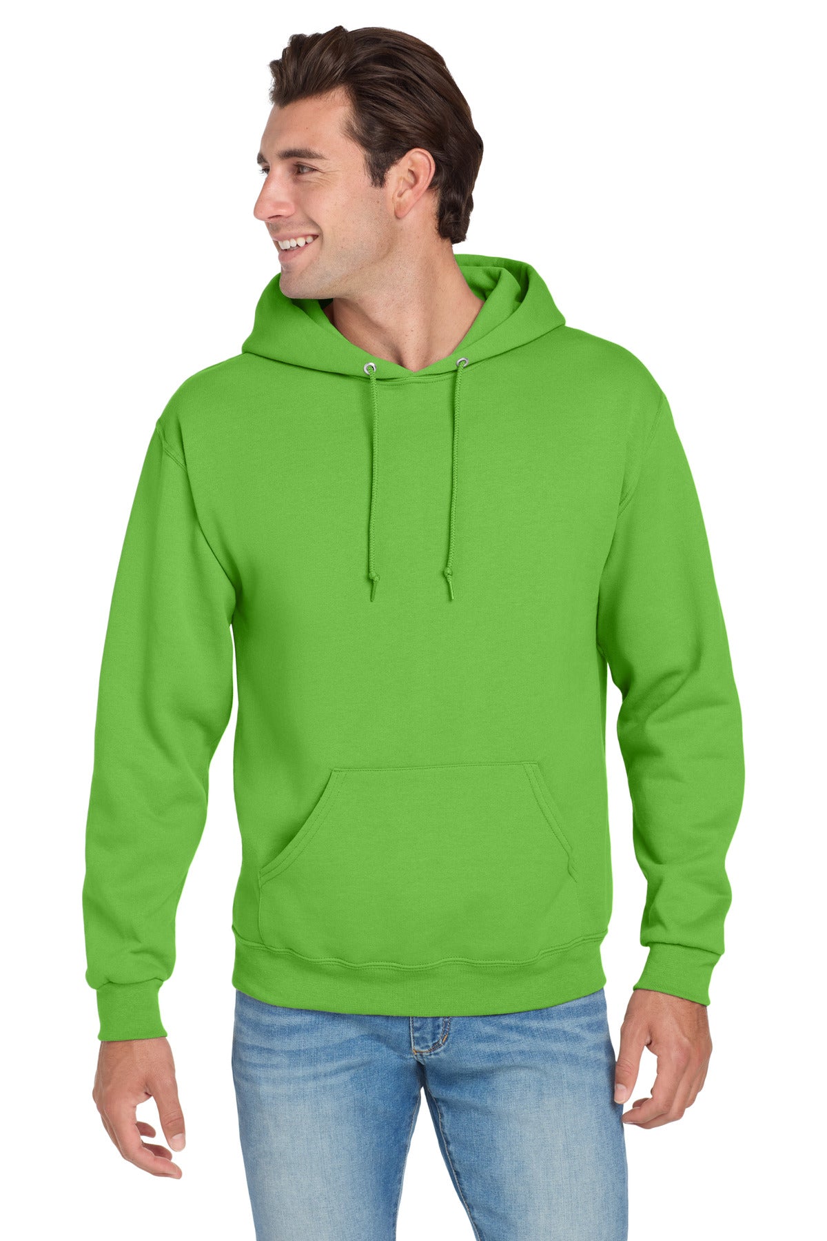 Jerzees NuBlend Pullover Hooded Sweatshirt.  996M in Kiwi