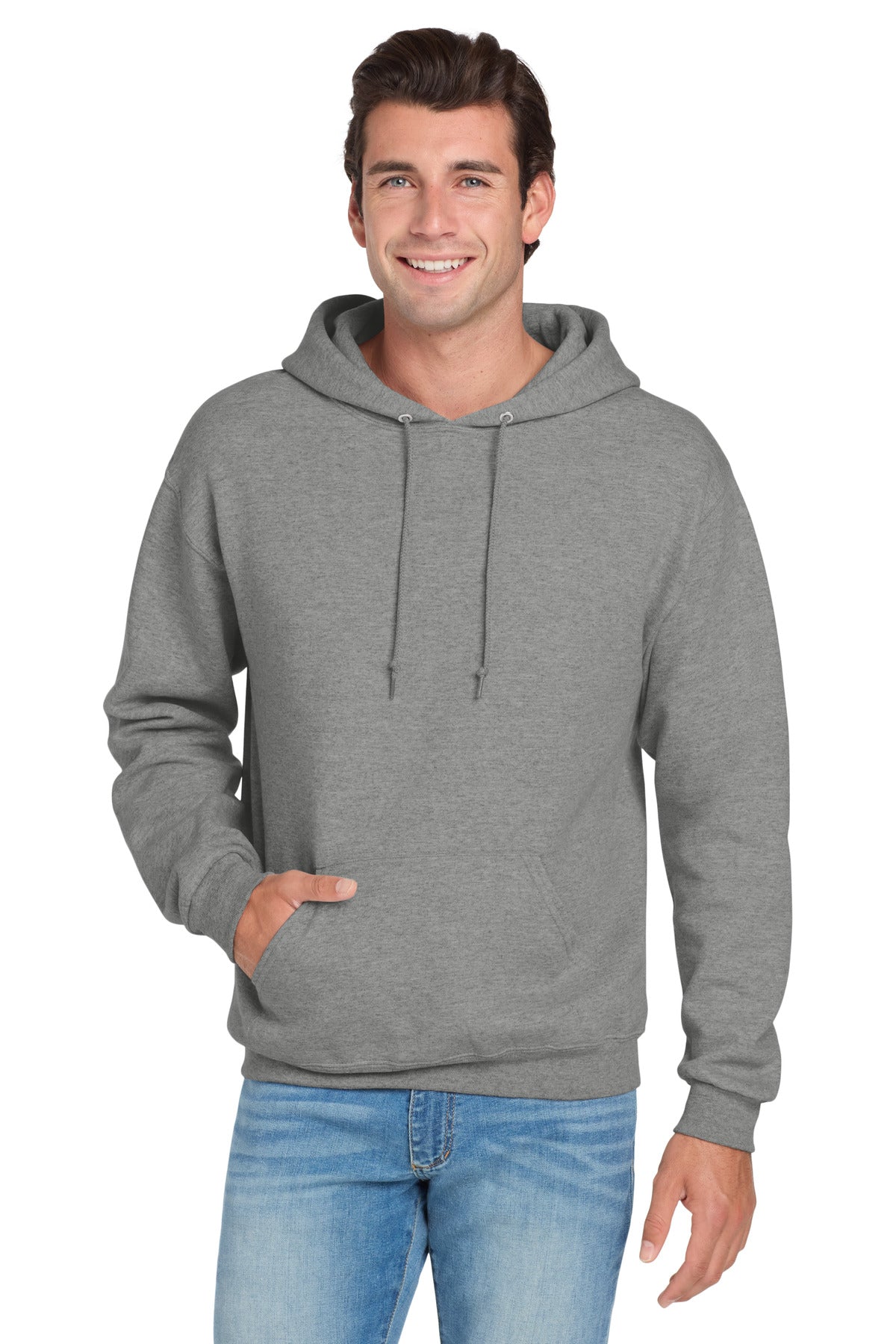 Jerzees NuBlend Pullover Hooded Sweatshirt.  996M in Oxford