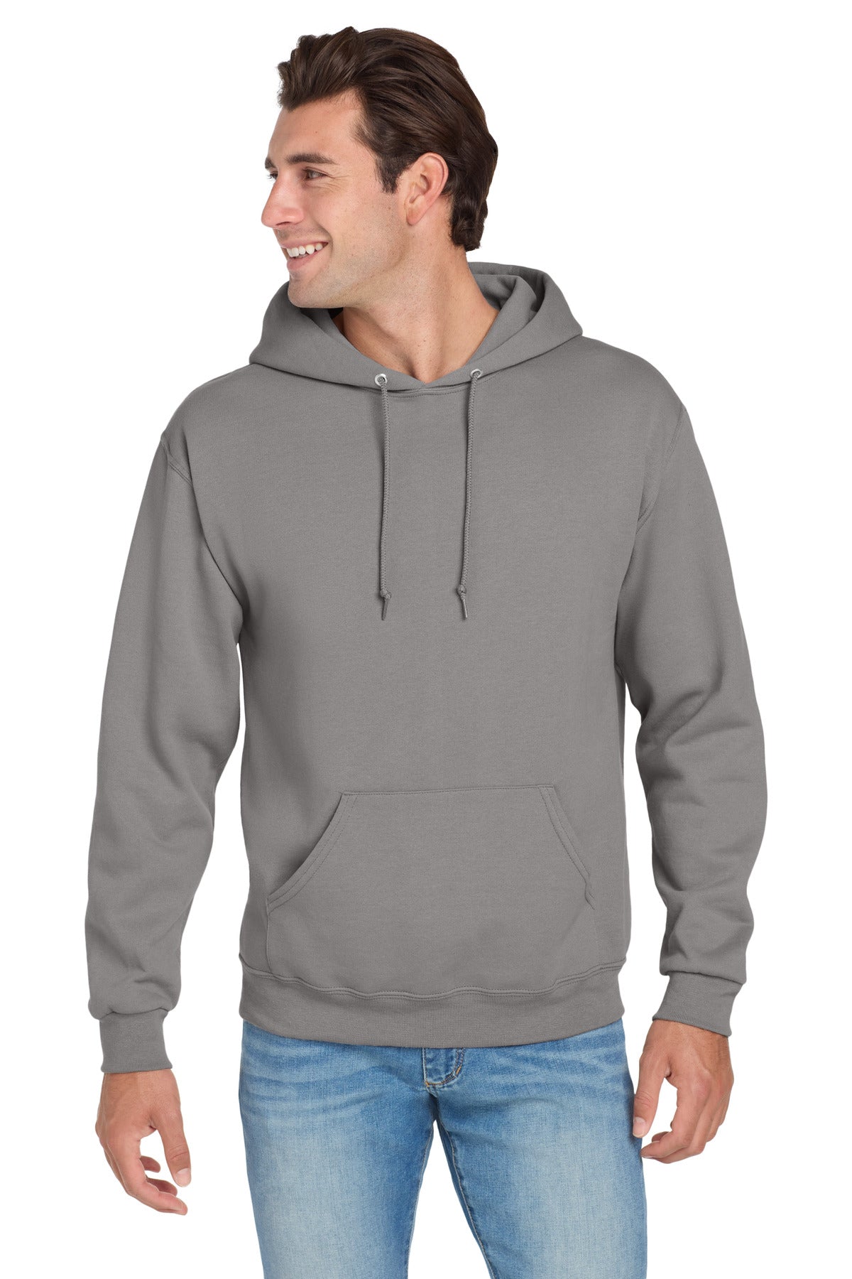 Jerzees NuBlend Pullover Hooded Sweatshirt.  996M in Rock