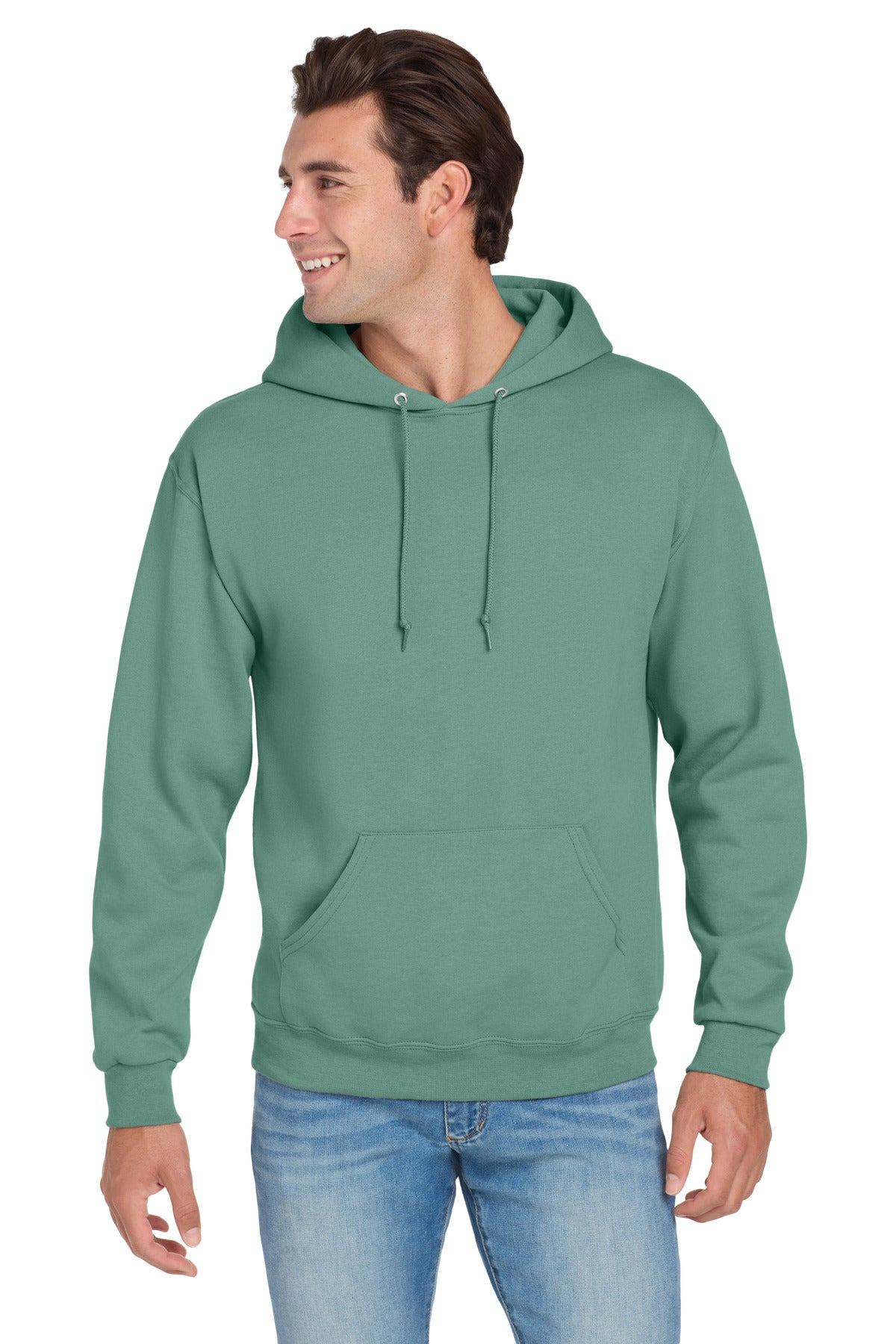 Jerzees NuBlend Pullover Hooded Sweatshirt.  996M in Sage