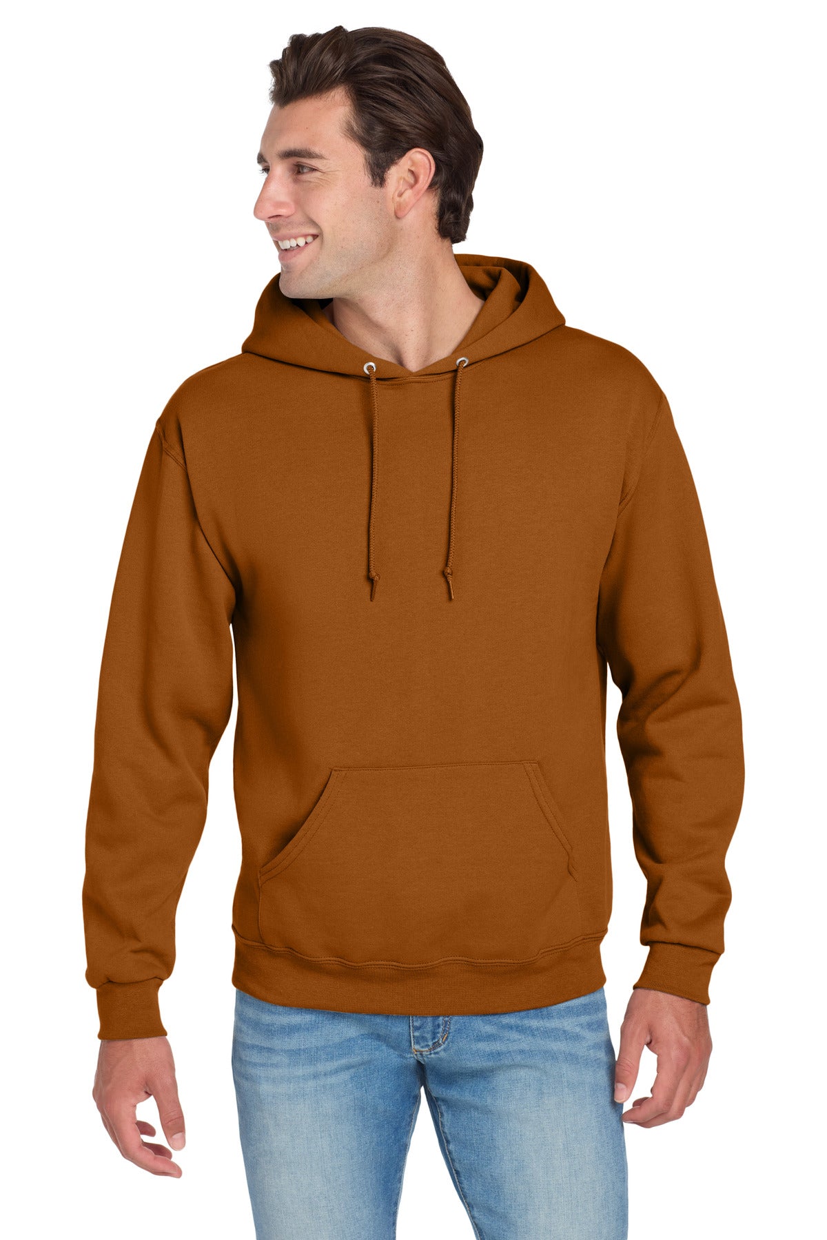 Jerzees NuBlend Pullover Hooded Sweatshirt.  996M in T Orange