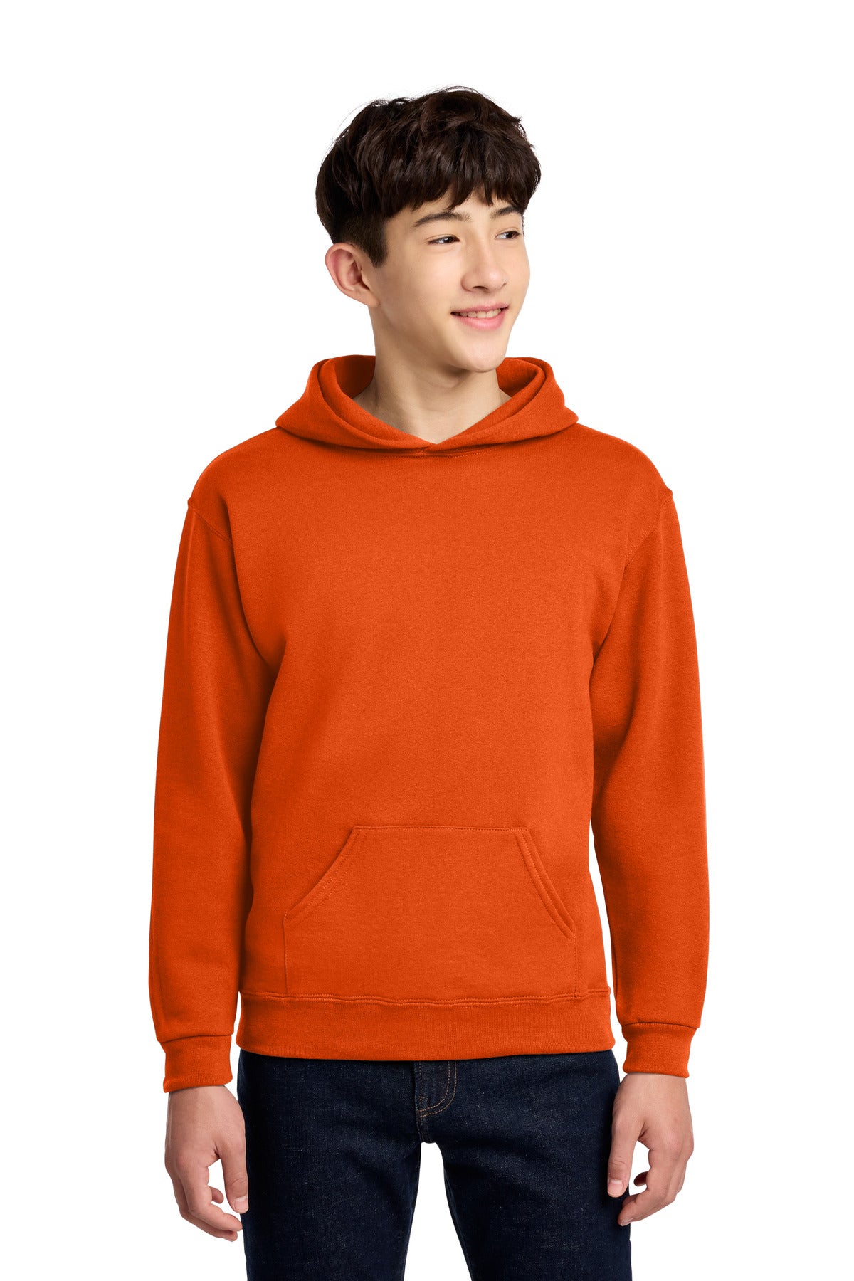 Jerzees - Youth NuBlend Pullover Hooded Sweatshirt.  996Y in Burnt Orange