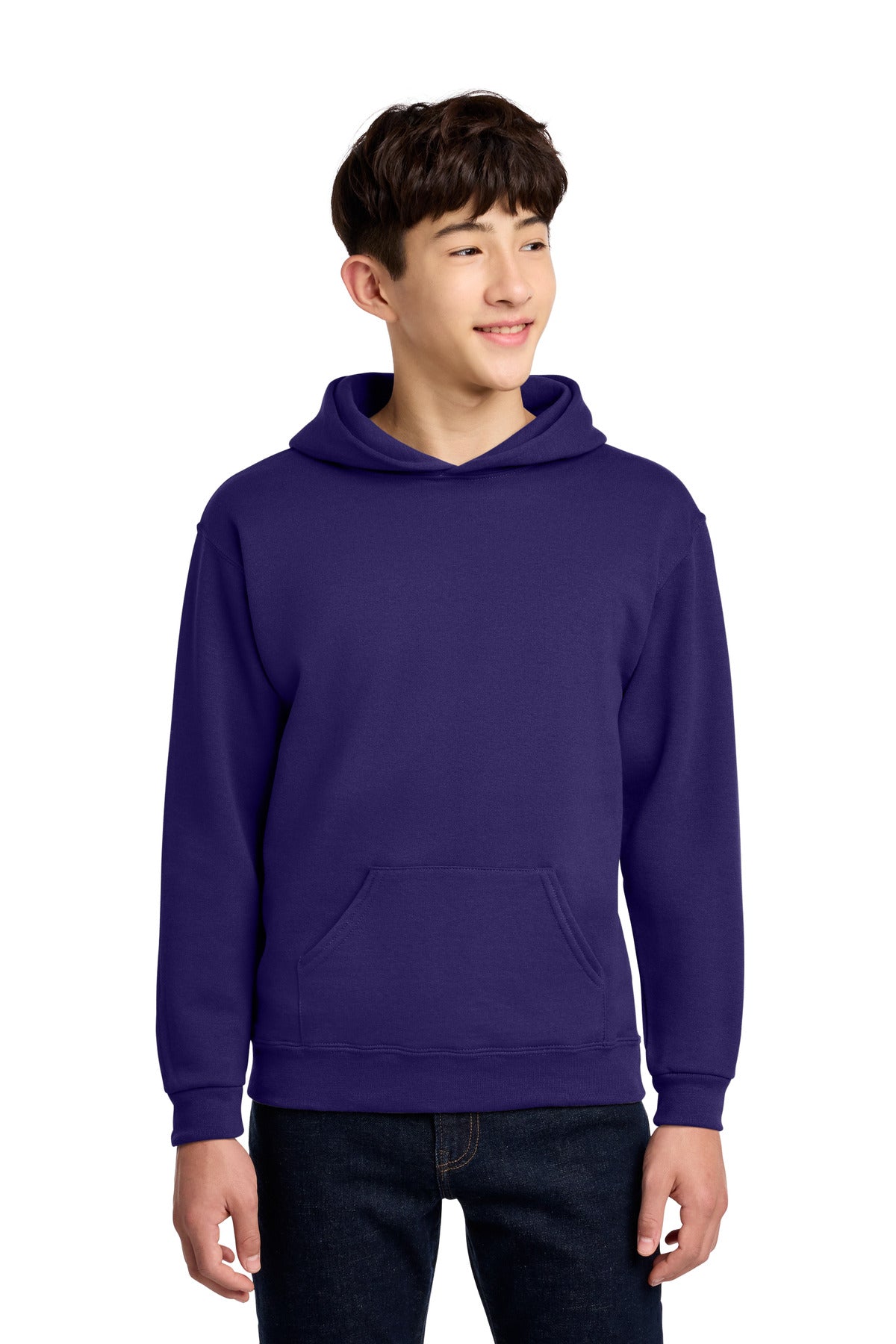Jerzees - Youth NuBlend Pullover Hooded Sweatshirt.  996Y in Deep Purple