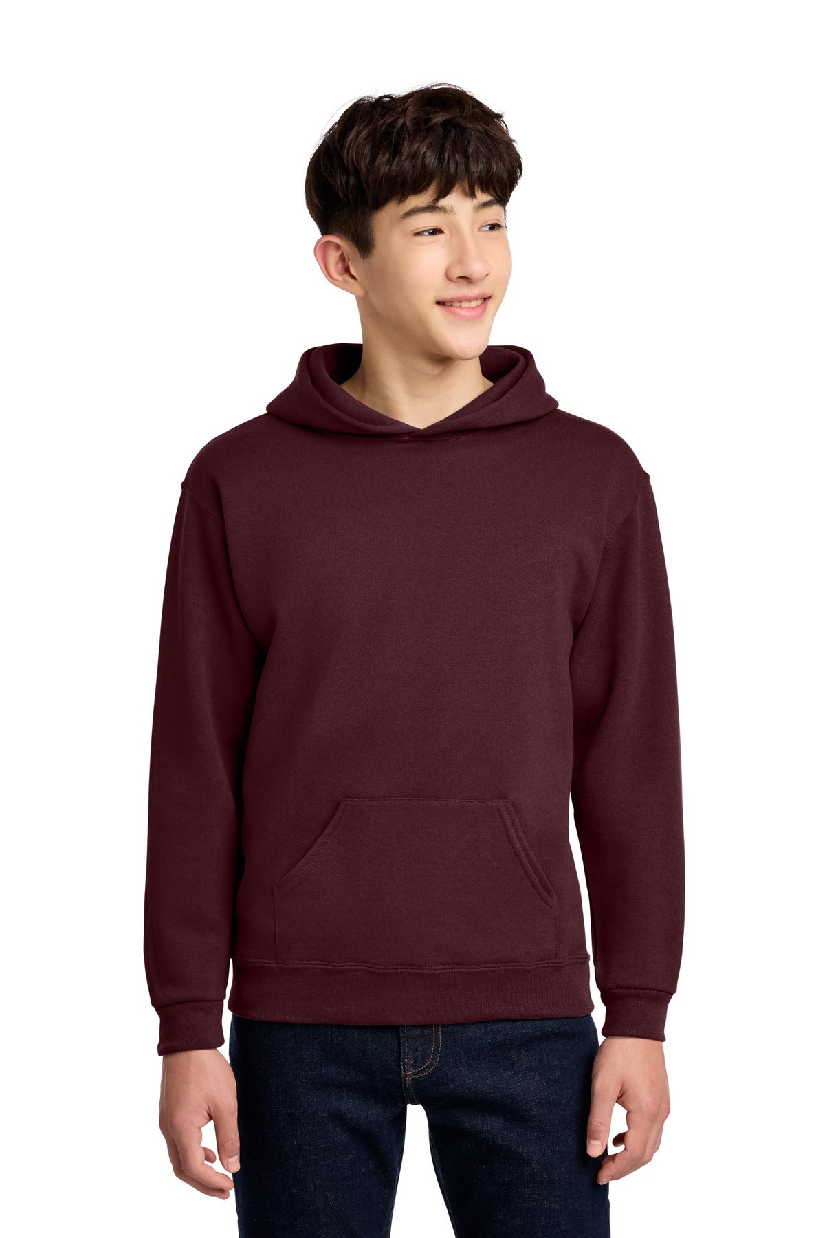 Jerzees - Youth NuBlend Pullover Hooded Sweatshirt.  996Y in Maroon