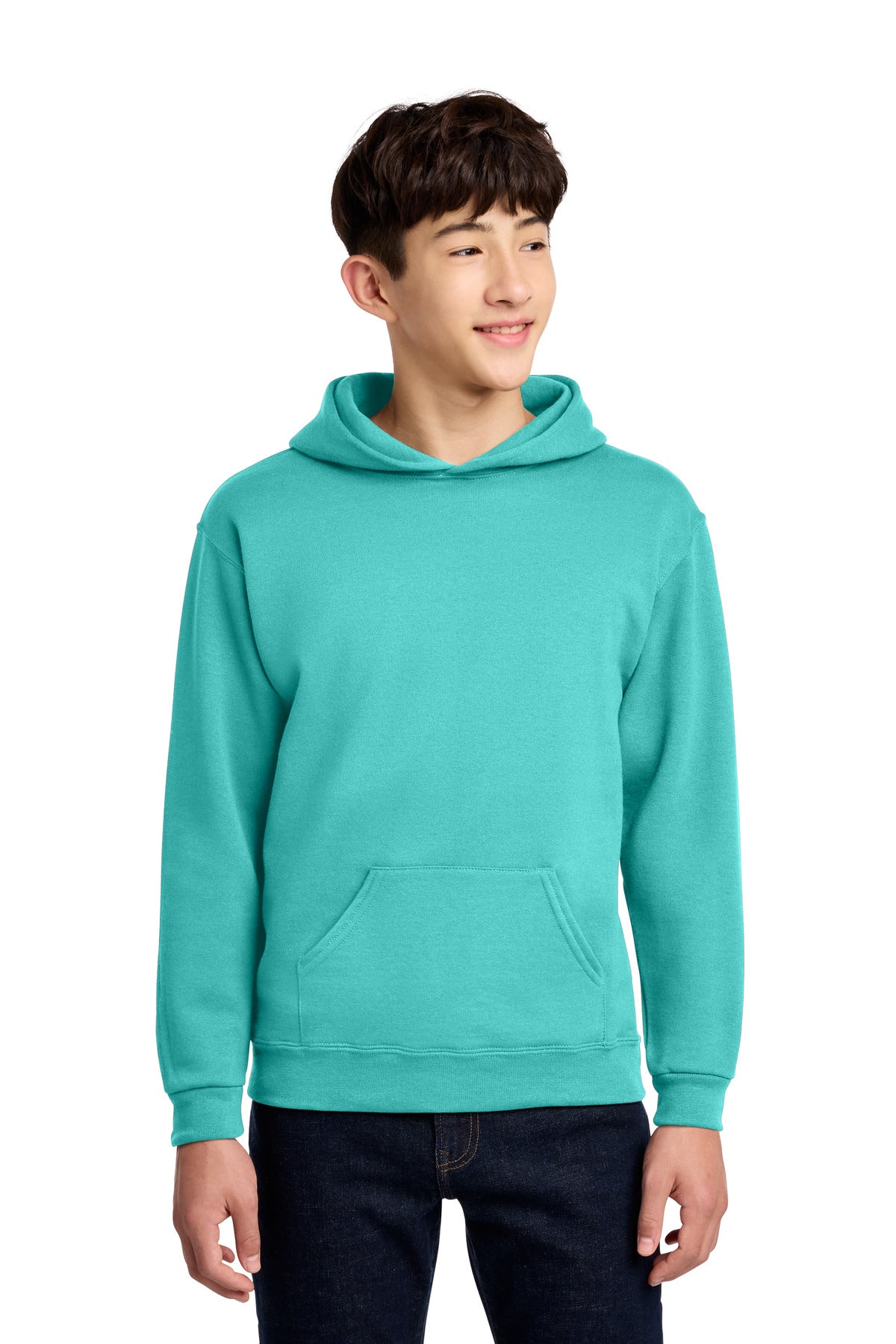 Jerzees - Youth NuBlend Pullover Hooded Sweatshirt.  996Y in Scuba Blue