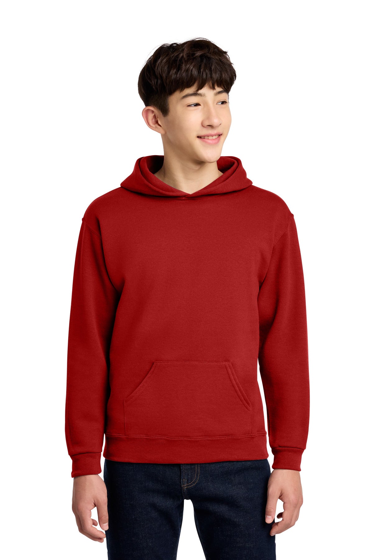 Jerzees - Youth NuBlend Pullover Hooded Sweatshirt.  996Y in True Red