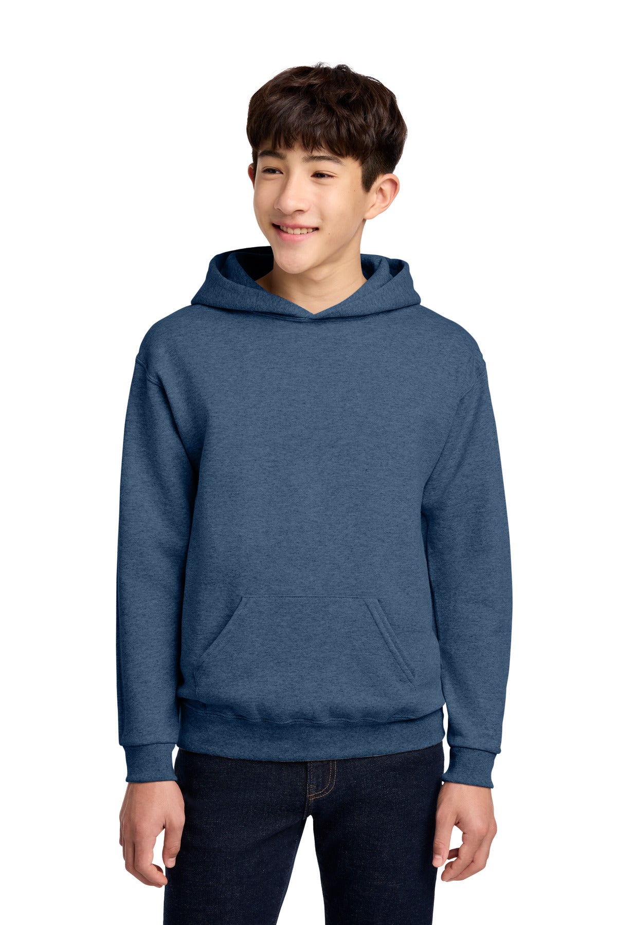 Jerzees - Youth NuBlend Pullover Hooded Sweatshirt.  996Y in Vintage Heather Blue