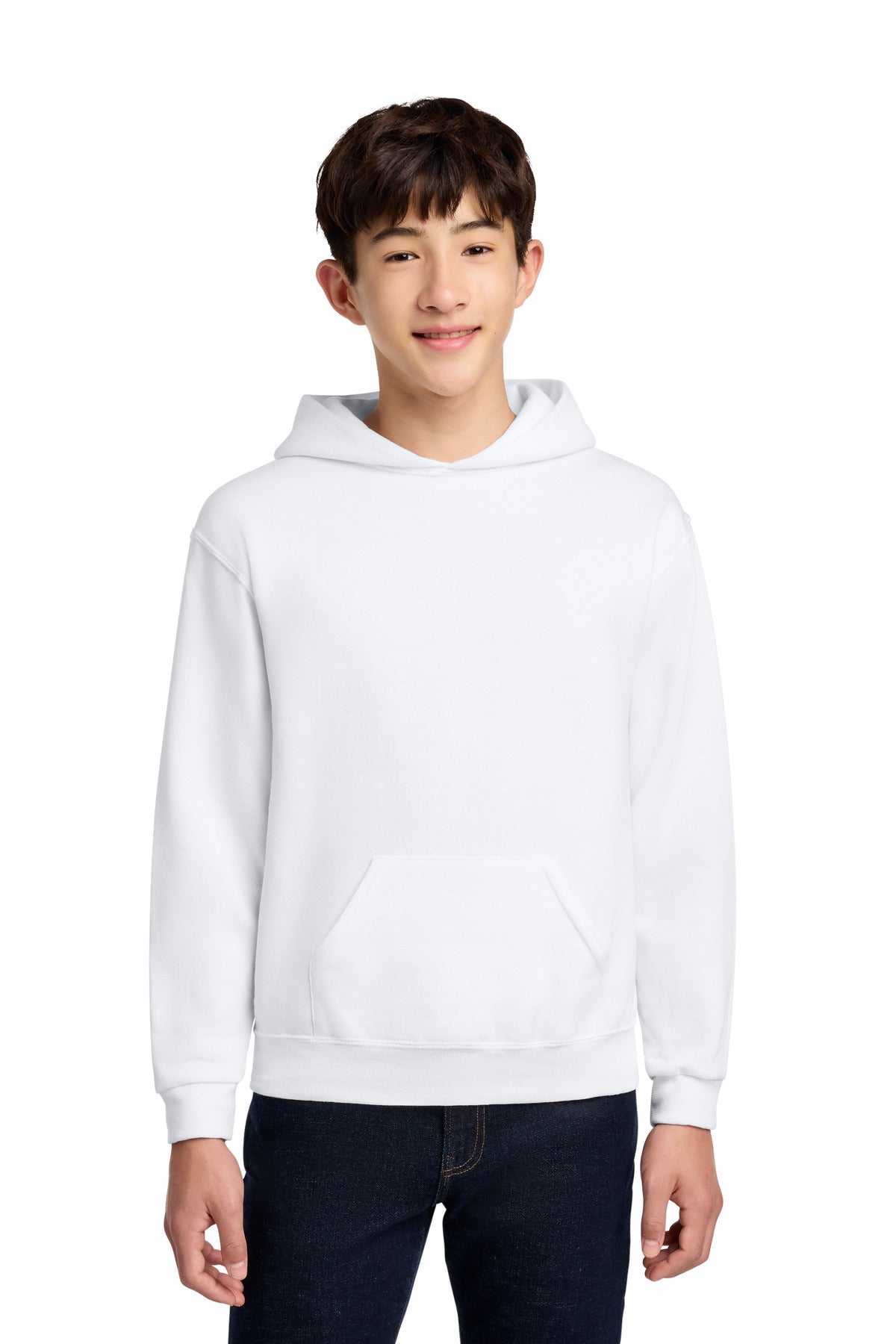 Jerzees - Youth NuBlend Pullover Hooded Sweatshirt.  996Y in White